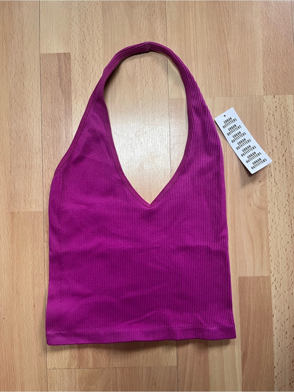 Out from Under Seamless Black Ribbed 'Jackie' Halter